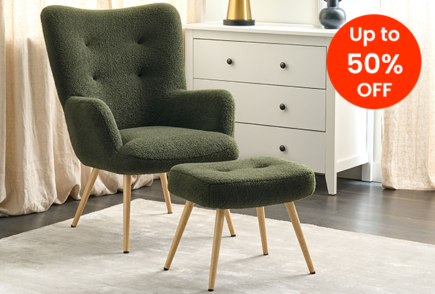 Armchairs from £49.99