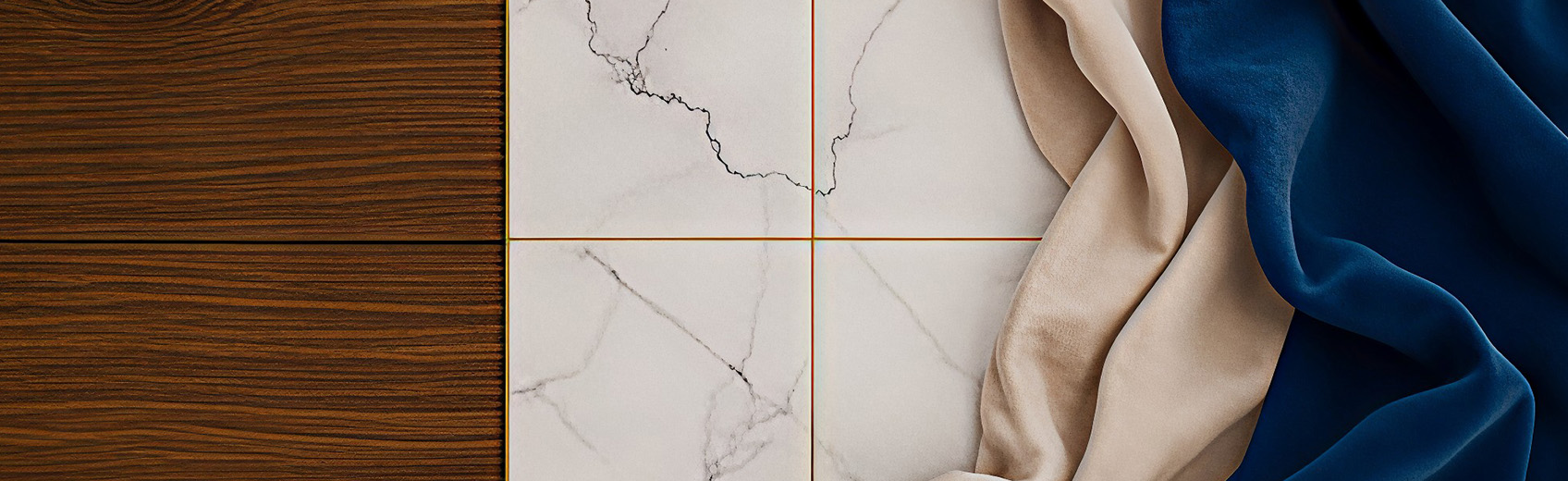 Types of must-have materials for traditional interior - marble, velvet, wood