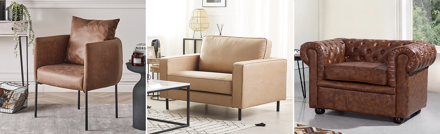 Banner for Leather Armchairs