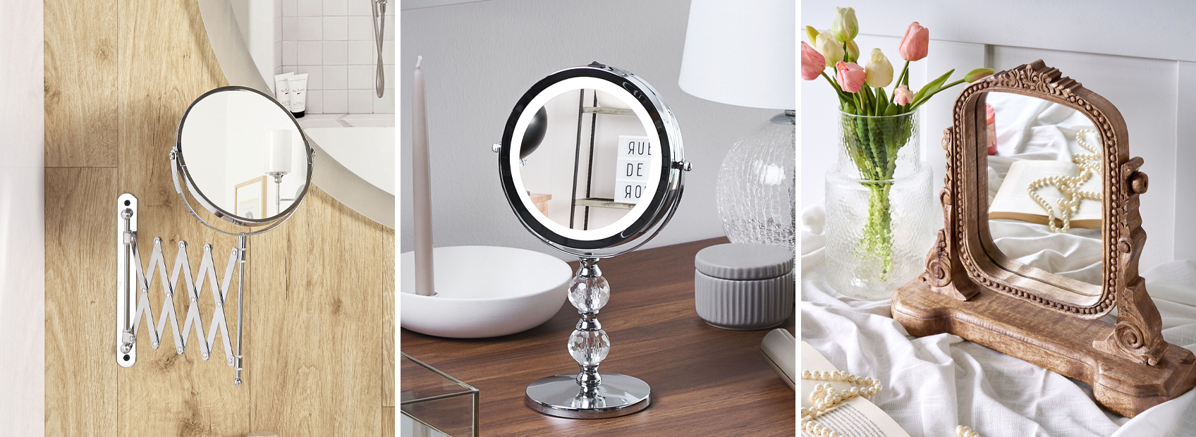 Image showing different types of makeup mirrors