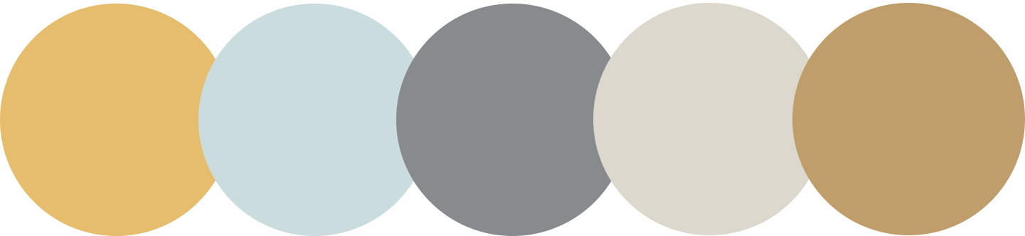 Palette colori moderni: bianco, grigio, nero e neutri naturali