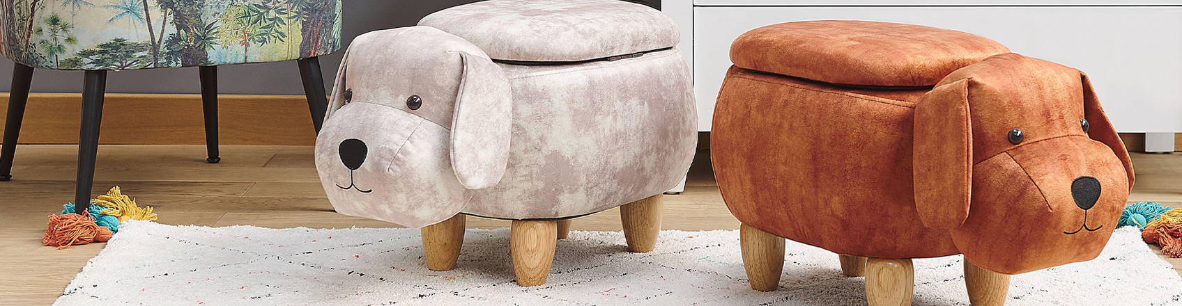 image showing a kids pouffe