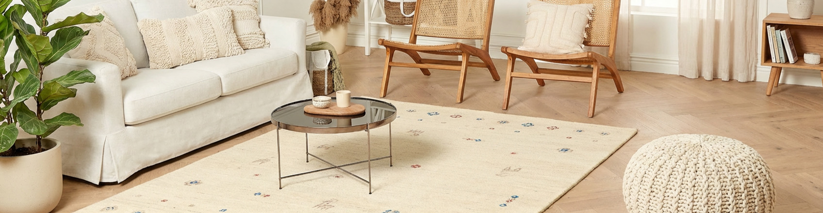 wool rug in a living room