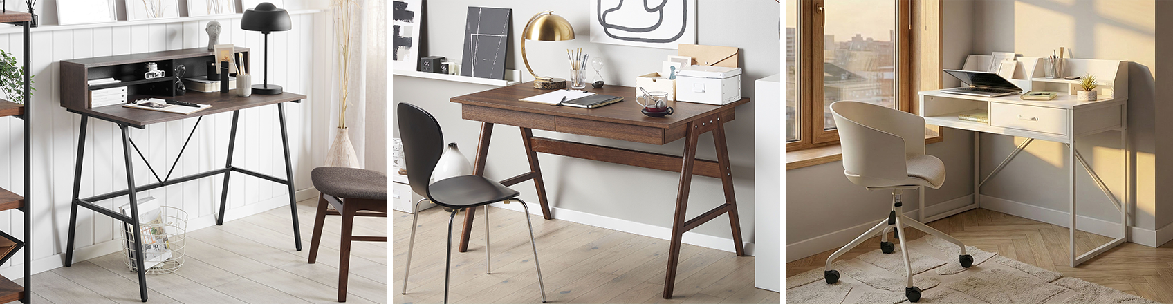 Image showing different home office desks setups