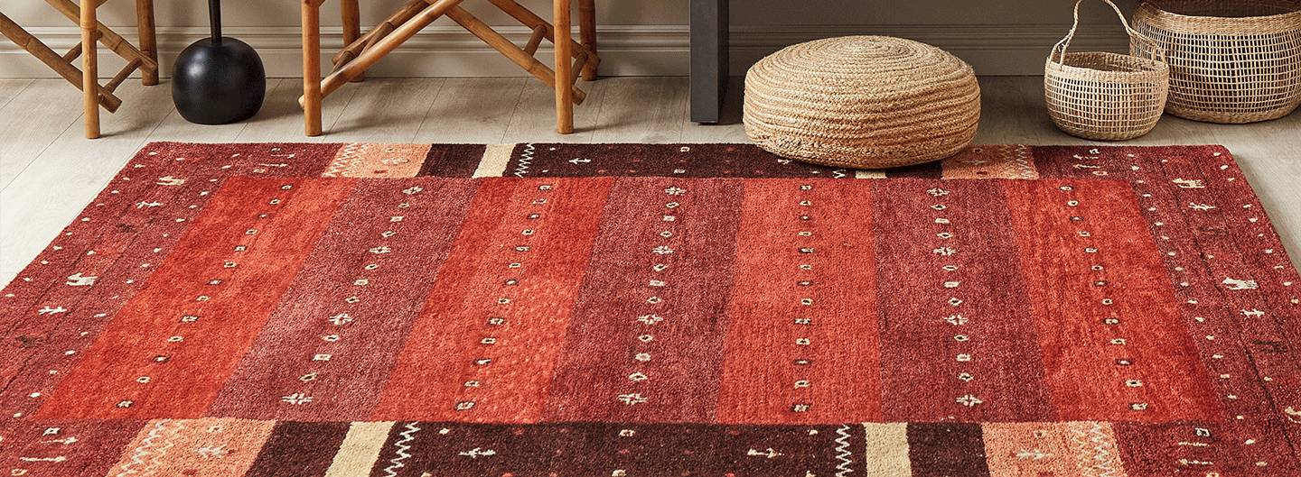 modern beige gabbeh rug