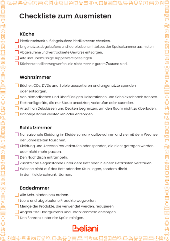 Ausmisten Checkliste Pdf