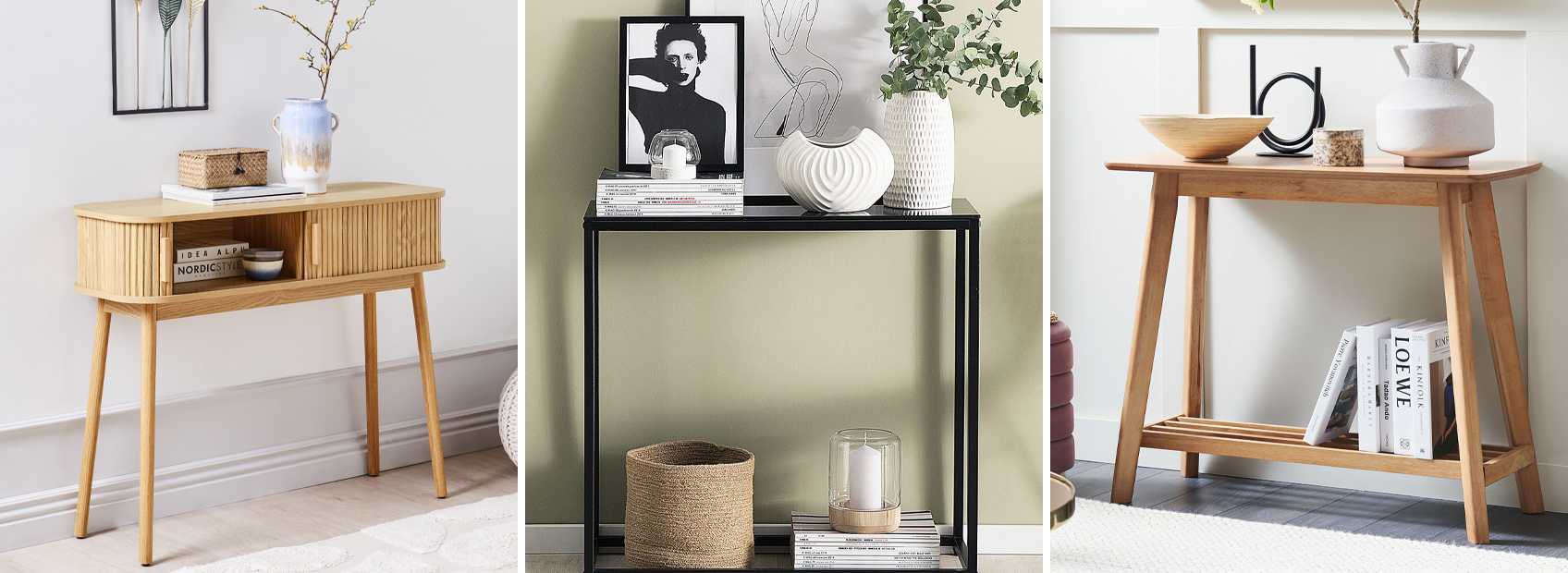Banner for console tables