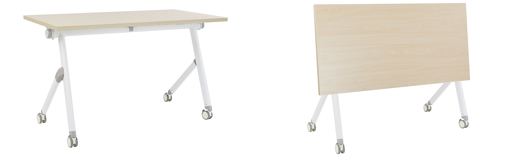 Image showing a how to fold a foldable desk
