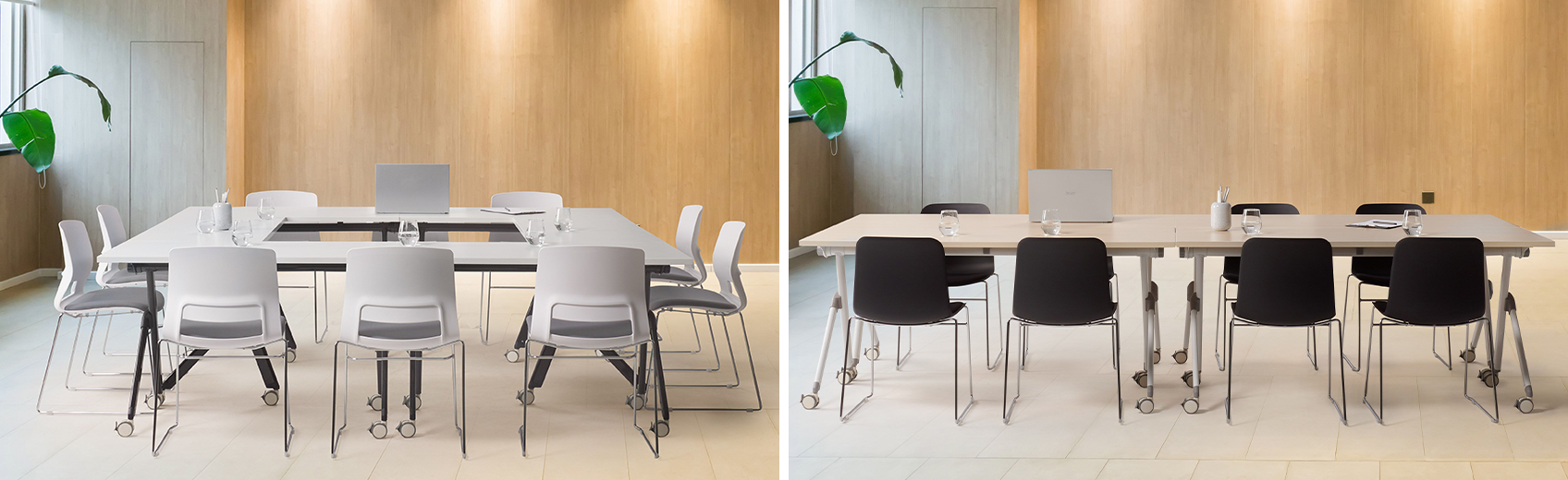Image showing a foldable desk setups