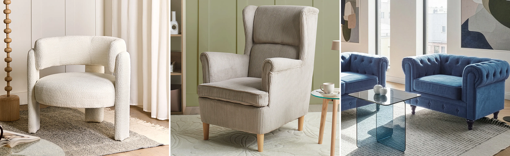 Banner for Fabric Armchairs
