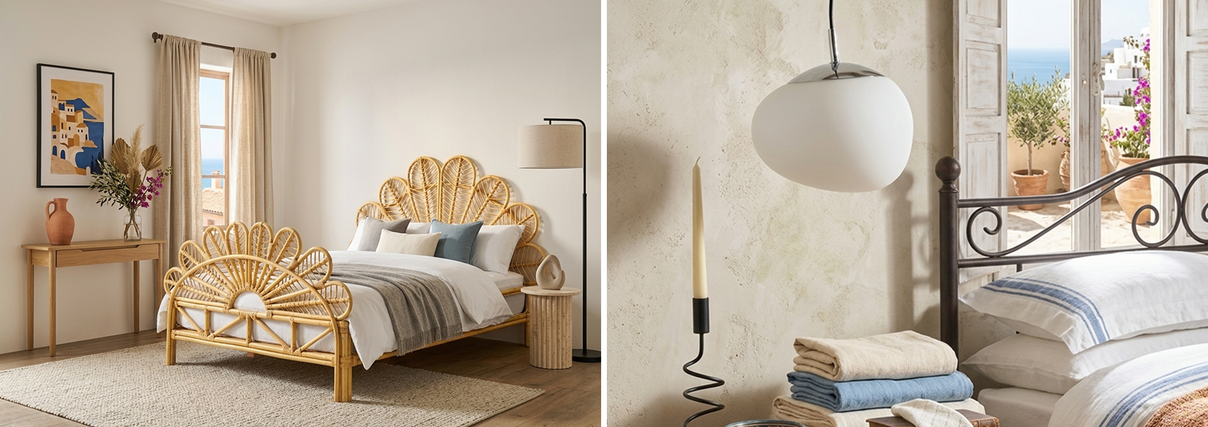 Mediterranean bedroom styling